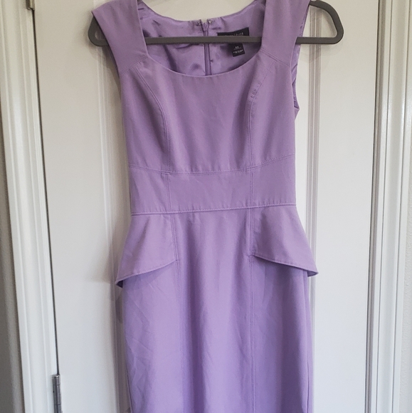 WHITE HOUSE BLACK MARKET Lilac Pelum Dress - Picture 3 of 4